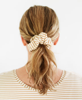 Chou Amande rayée en coton biologique fait au Québec