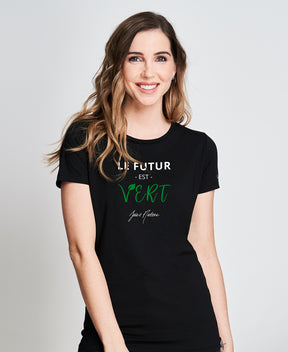 T-shirt fait au Québec en collabo avec Jessie Nadeau Noir